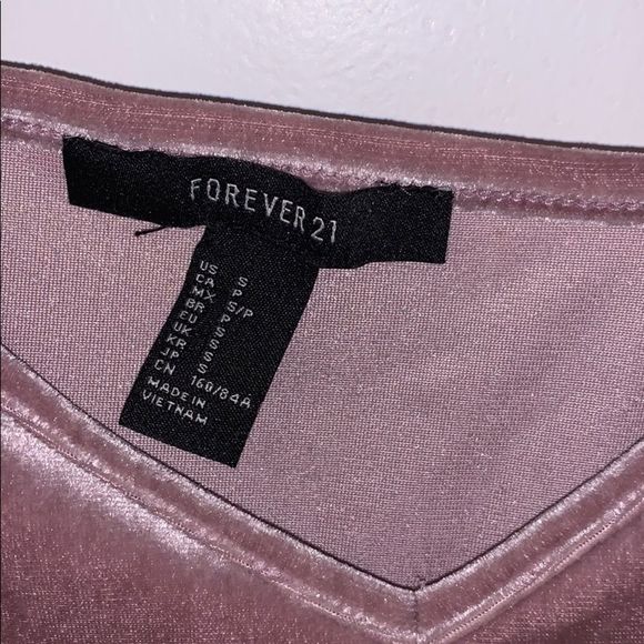 Forever21 Pink Velvet Tank - Picture 2 of 2